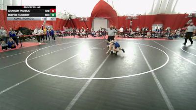 14U Boys - 92 lbs Cons. Round 2 - Oliver Kundert, Wisconsin vs Graham Pierick, Iowa-Grant Youth Wrestling Club