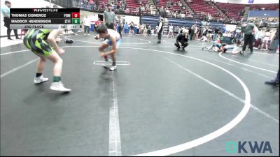 80 lbs 3rd Place - Thomas Cisneroz, Powerhouse vs Maddox Henderson, Standfast