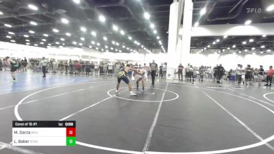 165 lbs Consi Of 16 #1 - Manuel Garza, Bruins Elite vs Luke Baker, Nyssa Mat Club