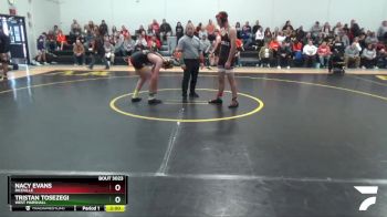 JV-12 lbs Round 1 - Nacy Evans, Riceville vs Tristan Tosezegi, West Marshall