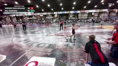 65 lbs Cons. Semi - Treyton Andersen, BERESFORD vs Reid LeProwse, Mine Yard Dogs Wrestling Club
