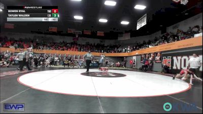 67 lbs Semifinal - Bowen Ryal, Tuttle Wrestling Club vs Taylen Walden, Elgin Wrestling