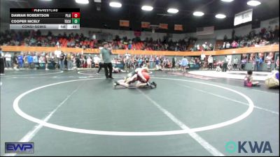 140 lbs Consolation - Damian Robertson, Plainview Youth Wrestling Club vs Cooper Nicely, Tecumseh Youth Wrestling