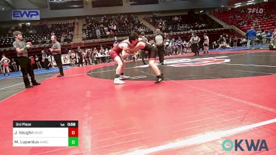 110 lbs 3rd Place - JT Vaughn, Skiatook Youth Wrestling vs Maximus Lupardus, ALL AMERICAN WRESTLING CLUB