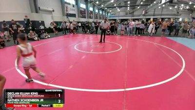 70 lbs Quarterfinal - Nathen Schoenbein Jr, Steve Page Grappling vs Declan Elijah King, Gracie Barra Westchase Wrestling Club