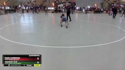 75 lbs Quarterfinal - Kash Harrison, Wave Wrestling Club vs Hudson Old, Elite Wrestling Academy