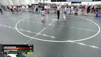 115 lbs Cons. Round 3 - Valeria Moreno, Arkansas vs Jade Brundige, Greater Heights Wrestling