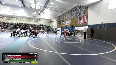 150 lbs Cons. Semi - Alexander Marin, Corona Senior vs Mathew Palacios, Walnut