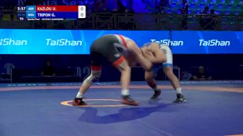 97 kg 1/4 Final - Uladzislau Kazlou, Individual Neutral Athletes vs Georgian Tripon, Romania