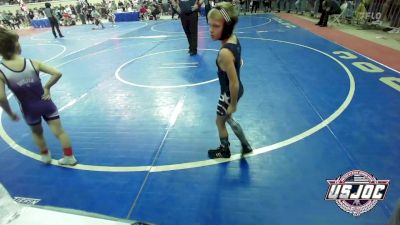 61 lbs Round Of 16 - Julien Mejia, Chickasha Youth Wrestling vs Dilyn Gunn, Marlow Outlaws