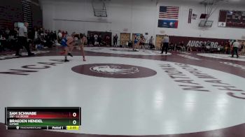 174 lbs Cons. Round 1 - Braeden Hendel, Luther vs Sam Schwabe, UW - La Crosse