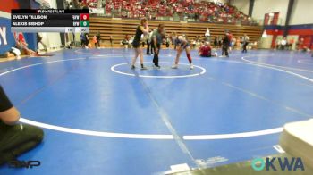 115 lbs Consolation - Evelyn Tillison, Fort Gibson Youth Wrestling vs Alexis Bishop, Bristow Elementary Wrestling Club