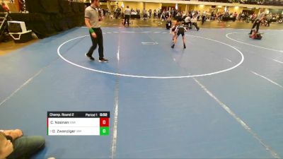 Boys 3rd-4th Grade - 63 Champ. Round 2 - Dake Zwanziger, Immortal Athletics WC vs Cal Noonan, Sebolt Wrestling Academy