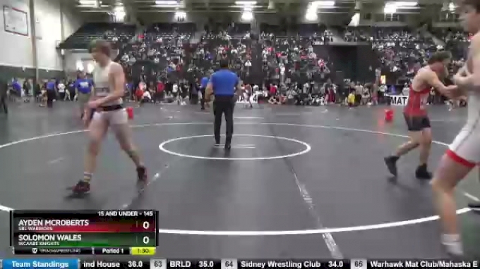 145 lbs Champ. Round 2 - Solomon Wales, WCAABE Knights vs Ayden ...