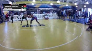 144 lbs Semifinal - Sebastian Bonachea, Oakleaf High School vs Angel Ojeda, Manatee High Shcool