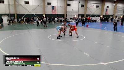 133 lbs Champ. Round 1 - Beau Murphy, Cowley vs Lance Olberding, Southeast Community College