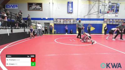 55 lbs Final - Weston Pulliam, Skiatook Youth Wrestling vs Mason Green, Owasso Takedown Club