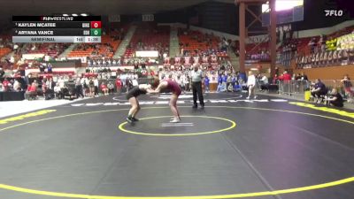 155 lbs Semifinal - Kaylen McAtee, Girard Hs vs Aryana Vance, El Dorado HS
