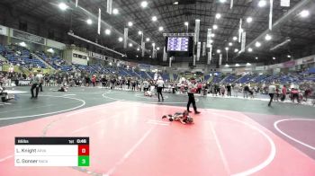 65 lbs Consi Of 4 - Lincoln Knight, Arvada West vs Corbin Gonser, Baca County Brawlers