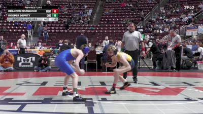 107 lbs Quarterfinal - Branden Eisenhour, Montoursville vs Kooper Deputy, Chestnut Ridge