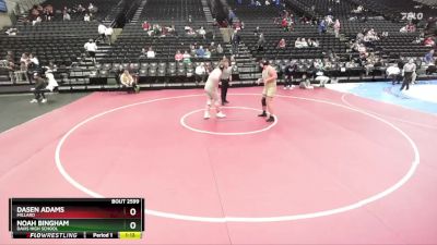 288 lbs Cons. Round 5 - Dasen Adams, Millard vs Noah Bingham, Davis High School