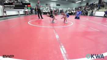 46 lbs Rr Rnd 1 - Heston Hayes, Vinita Kids Wrestling vs Carsen Lacy, Wyandotte Youth Wrestling