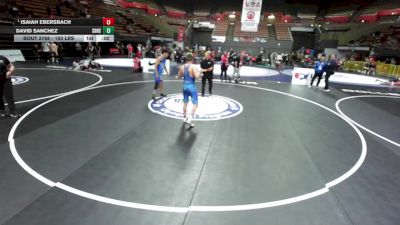 150 lbs 3rd Place Match - David Sanchez, South Bakersfield High School Wrestling vs Isaiah Ebersbach