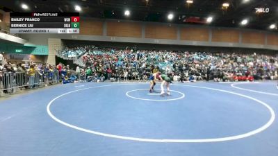 115 lbs Champ. Round 1 - Bailey Franco, Will C. Wood vs Bernice Liu, Skyline
