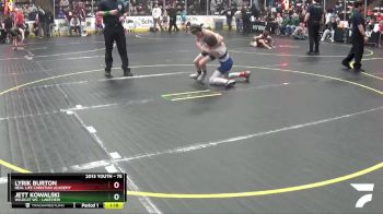 75 lbs Cons. Round 2 - Lyrik Burton, Real Life Christian Academy vs Jett Kowalski, Wildcat WC - Lakeview