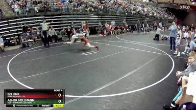 90 lbs Round 2 (6 Team) - Bo Link, Iowa USA Red vs Asher Hellmann, South Dakota Lightning