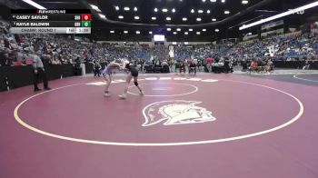115 lbs Champ. Round 1 - Kayle Baldwin, Great Bend Hs vs Casey Saylor, Spring Hill HS
