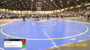 95 lbs Round Of 32 - Xavier Garcia, RedWave Wrestling vs D`Anthony Garcia Rosales, Swamp Monsters