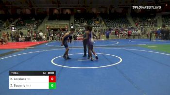 110 lbs Semifinal - Kemauree Lovelace, Pin-King All Stars vs Zayden Sipperly, Tulsa Blue T Panthers