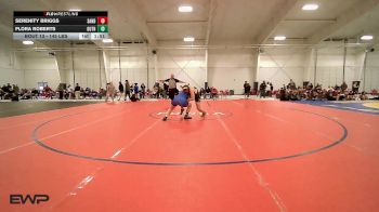 145 lbs Quarterfinal - Serenity Briggs, Sand Springs JH Girls vs Flora Roberts, Guthrie