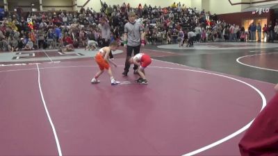 B-7 lbs Round 3 - Rogan Nolan, Big Game Wrestling Club vs Barrett Gerbracht, East Buchanan