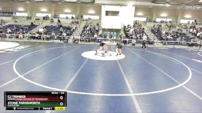 133 lbs Champ. Round 2 - Cj Trimber, Pennsylvania College Of Technology vs Stone Farnsworth, Castleton