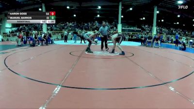 120 lbs Semifinal - Manuel Barros, Churchill County vs Aaron Goss, Elko