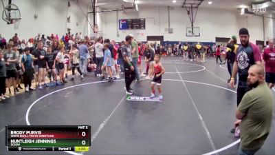 45/50 Round 1 - Brody Purvis, White Knoll Youth Wrestling vs Huntleigh Jennings, SCSOW