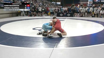 120 lbs Cons. Sub-rd Of 64 - Kaden Weaghington, Arizona vs Adrian E. Villarreal, Oklahoma