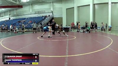 165 lbs Quarterfinal - Ty`Quavion Smart, IL vs Mason Thompson, IN