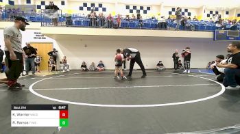 43 lbs Quarterfinal - Kingston Warrior, Wagoner Takedown Club vs Reno Ramos, Team Tulsa Wrestling Club