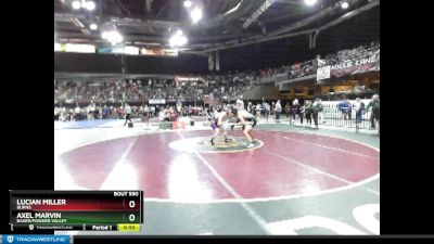 132 lbs Cons. Round 1 - Lucian Miller, Burns vs Axel Marvin, Baker/Powder Valley