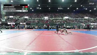 123 lbs Champ. Round 2 - Logan Steinmetz, Lockwood Wrestling Club vs Taden Sundeen, Glasgow Wrestling Club