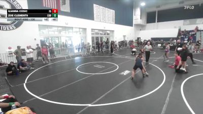130 lbs Cons. Semi - Ilianna Cosic, Petersons Grapplers vs Zoe Clements, Chino Hills WC