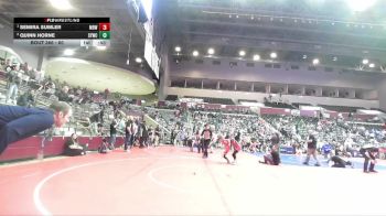 60 lbs Round 3 - Semira Sumler, Mighty Bluebirds Wrestling vs Quinn Horne, Springdale Youth Wrestling Club
