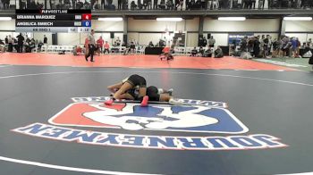 100Yellow lbs Rr Rnd 1 - Brianna Marquez, Uniondale vs Angelica Smiech, Rocky Point