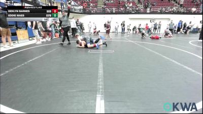 110 lbs Consi Of 4 - Deklyn Barnes, Harrah vs Eddie Maes, Guymon Wrestling