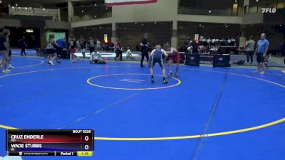 114 lbs Semifinal - Cruz Enderle, MO vs Wade Stubbs, KS