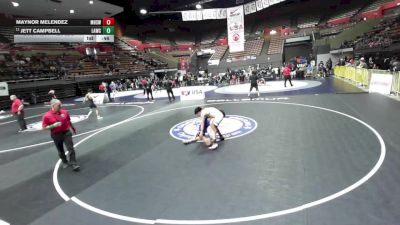 120 lbs Cons. Sub-rd Of 16 - Maynor Melendez, Mendota High School Wrestling vs Jett Campbell, LAWC