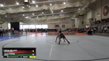 125 lbs Quarterfinal - Colin Mellott, Ohio Northern vs Zach Phifer, Adrian